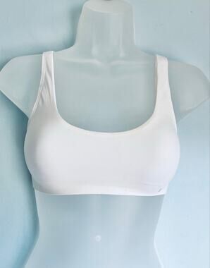 Victoria's Secret Bralette White XS Square Neck Unlined NWOT